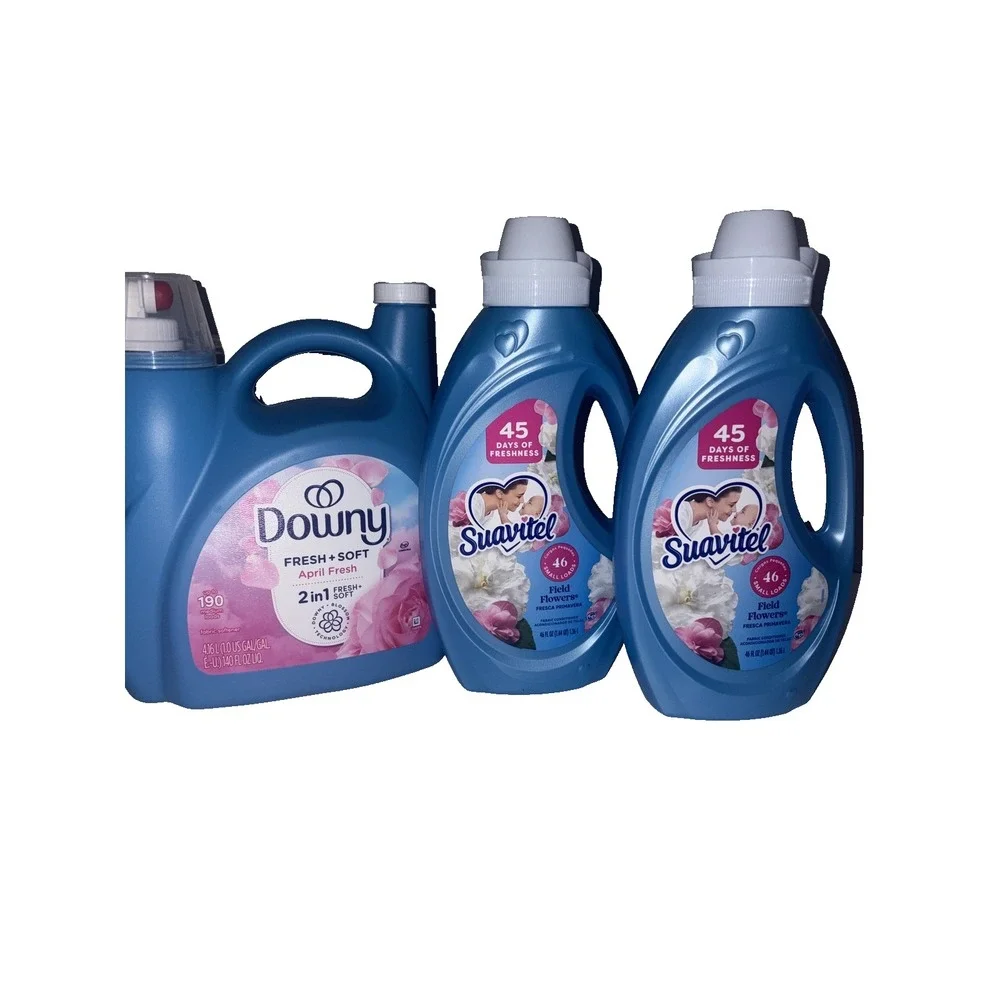 (3) LOT -  Fabric Softener Pack.  Downy And Suavitel Liquid Fabric Softener.
